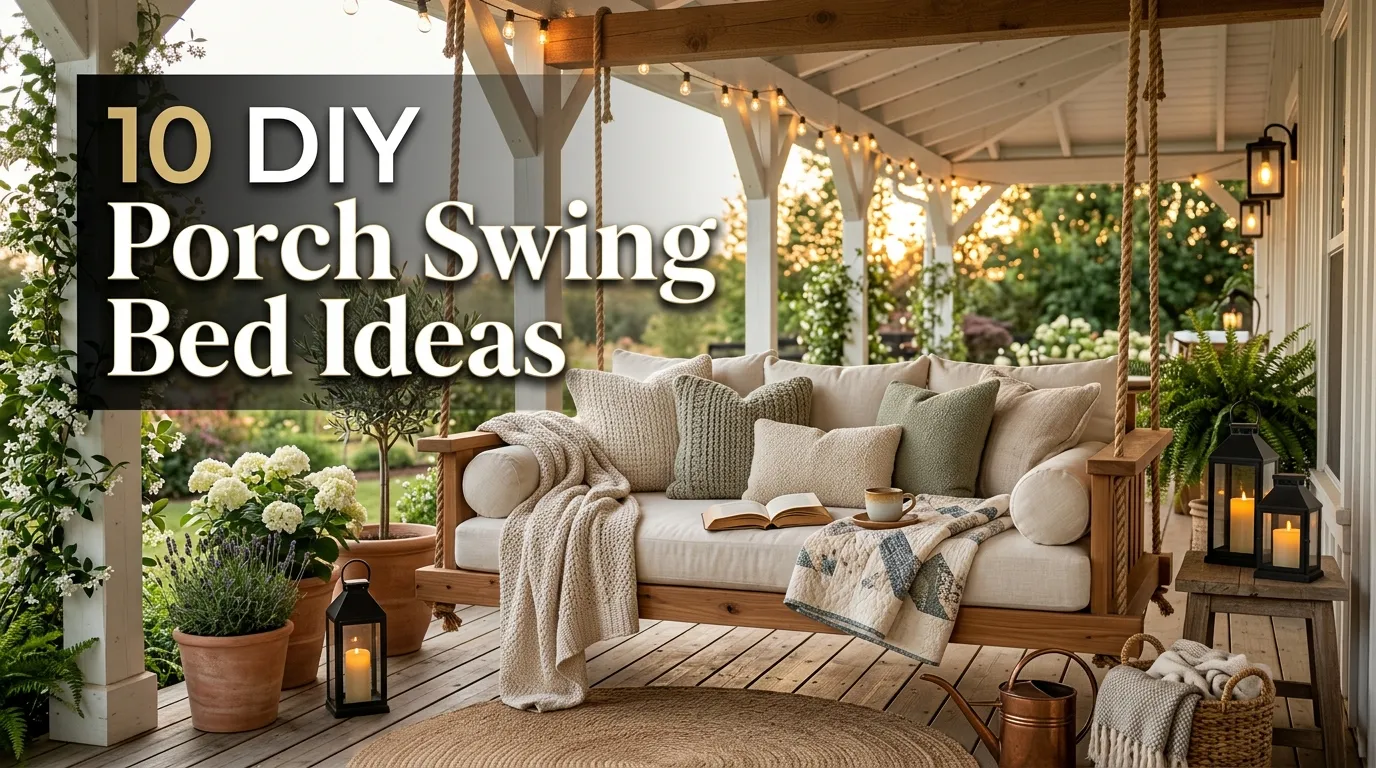 10 DIY Porch Swing Bed Ideas