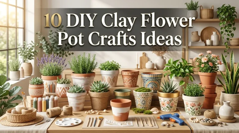 10 DIY Clay Flower Pot Crafts Ideas