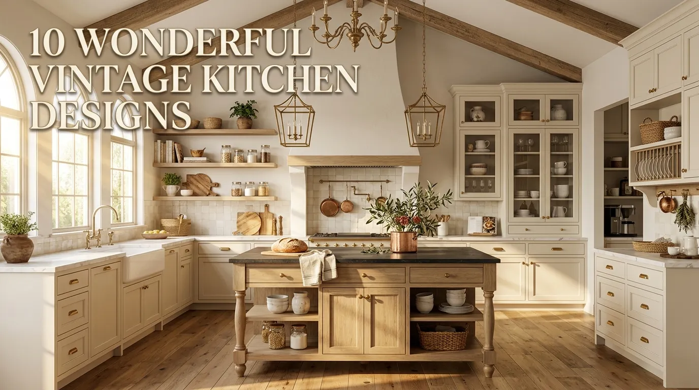 10 Wonderful Vintage Kitchen Designs