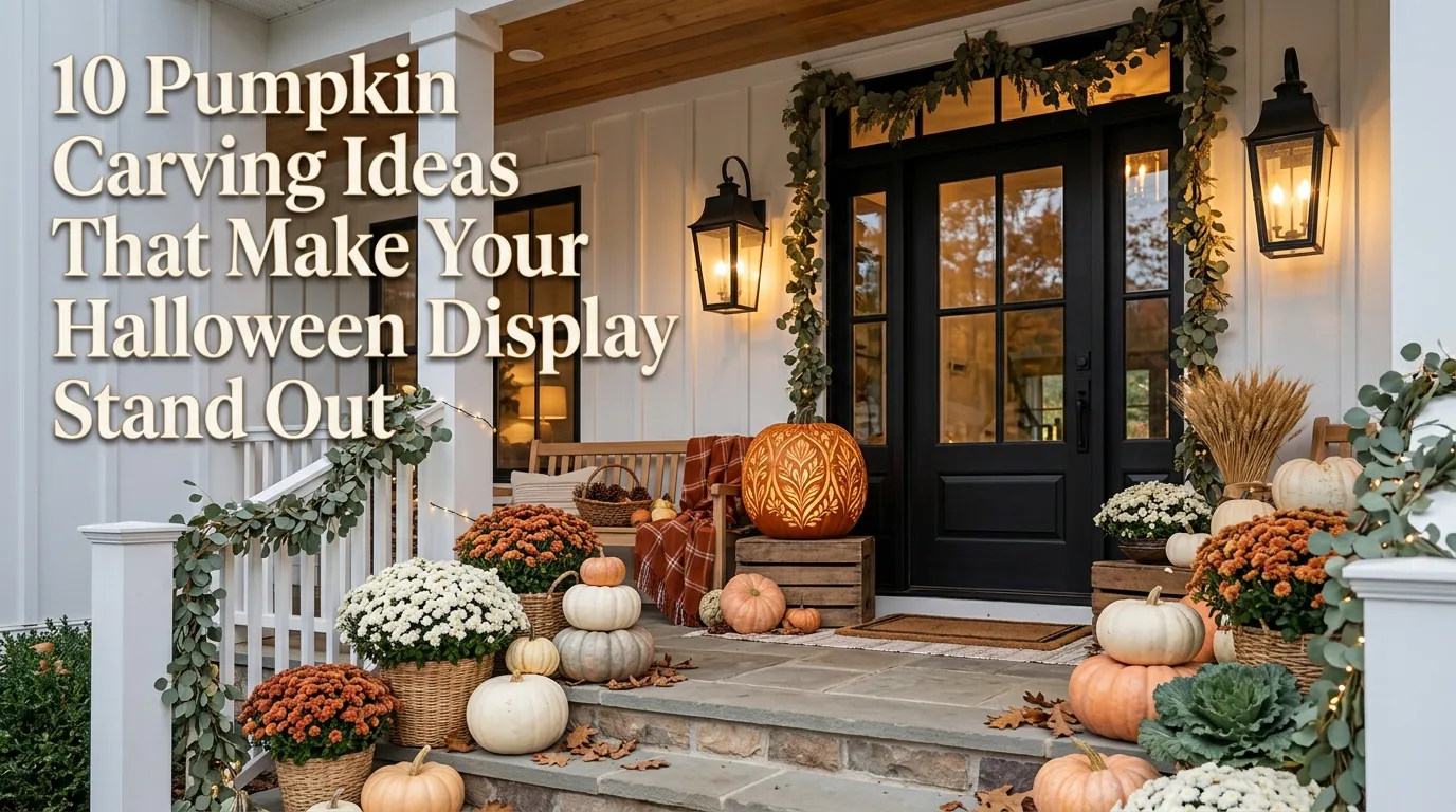 10 Pumpkin Carving Ideas That Make Your Halloween Display Stand Out