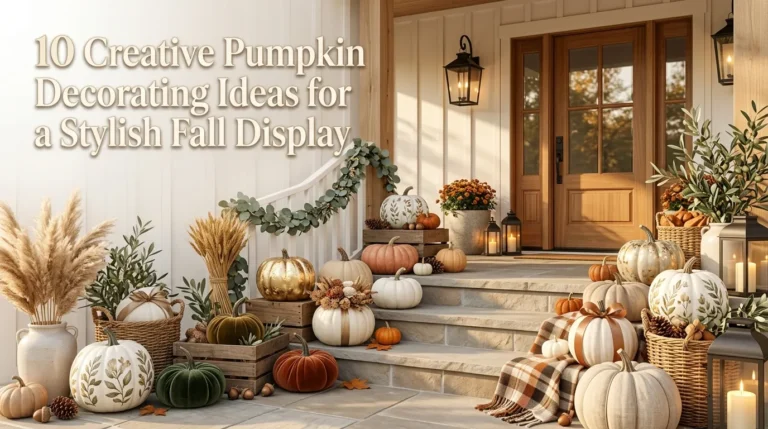 10 Creative Pumpkin Decorating Ideas for a Stylish Fall Display