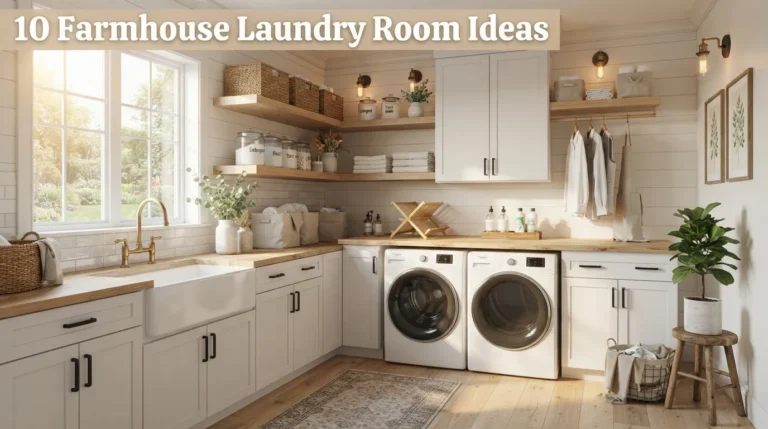 10 Farmhouse Laundry Room Ideas