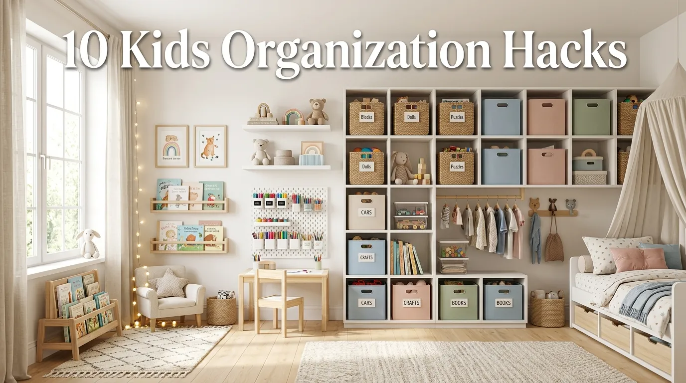 10 Kids Organization Hacks