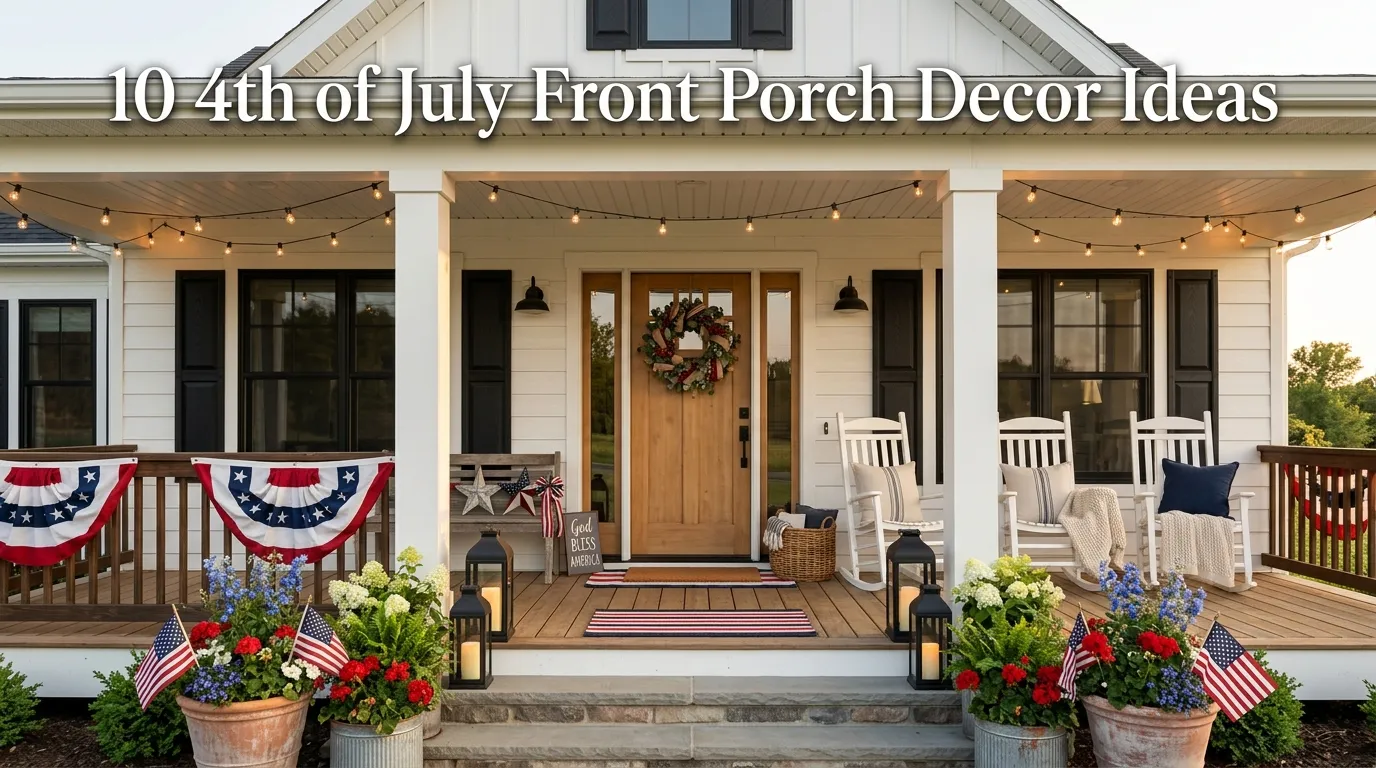 10 4th of July Front Porch Decor Ideas
