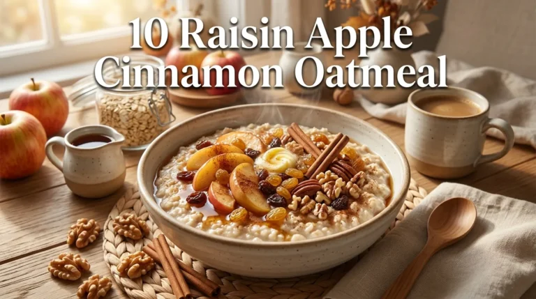 10 Raisin Apple Cinnamon Oatmeal