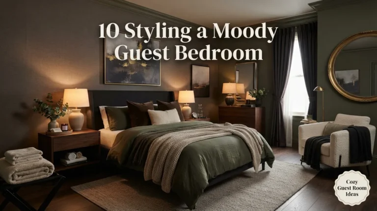 10 Styling a Moody Guest Bedroom