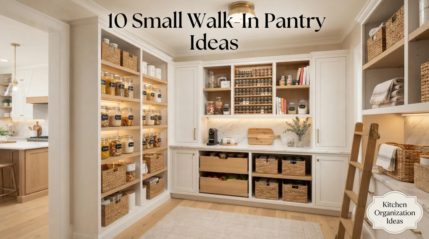 10 Small Walk-In Pantry Ideas