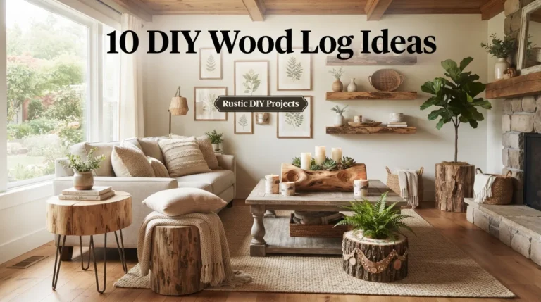 10 DIY Wood Log Ideas