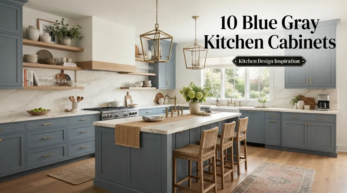 10 Blue Gray Kitchen Cabinets