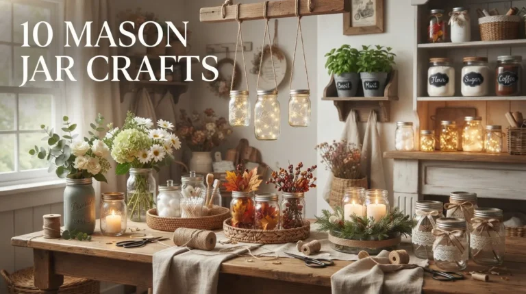 10 Mason Jar Crafts