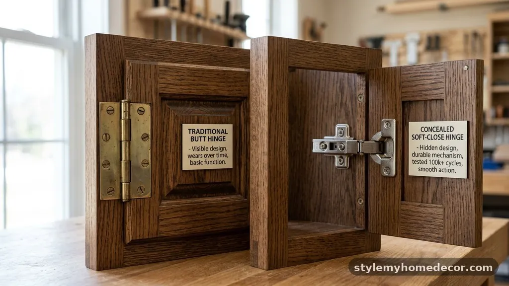 Aesthetics and Modern Design Trends - Concealed Soft-Close Hinges vs Traditional Butt Hinges: Which Lasts Longer?