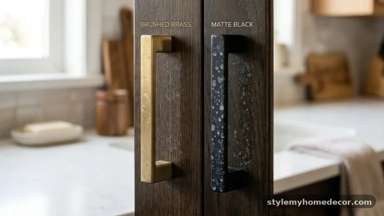 Brushed Brass vs Matte Black Cabinet Hardware: Which Shows Water Spots?