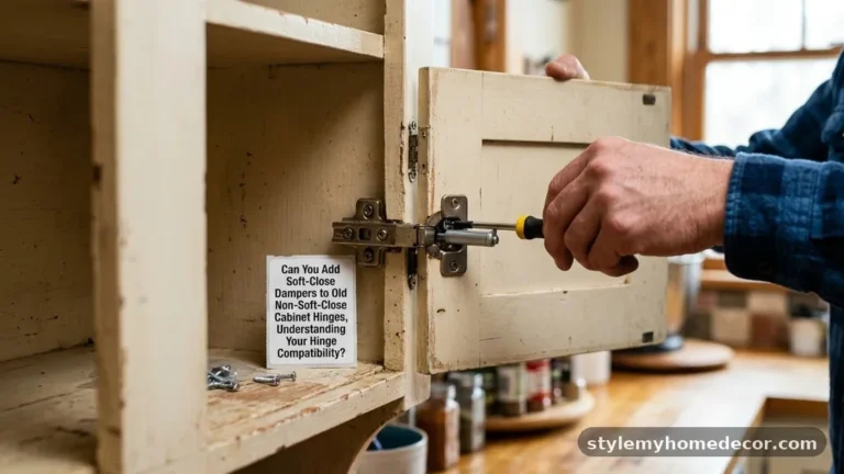 Can You Add Soft-Close Dampers to Old Non-Soft-Close Cabinet Hinges?
