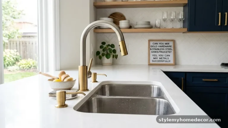 Can You Mix Gold Hardware with Stainless Steel Sinks and Faucets?