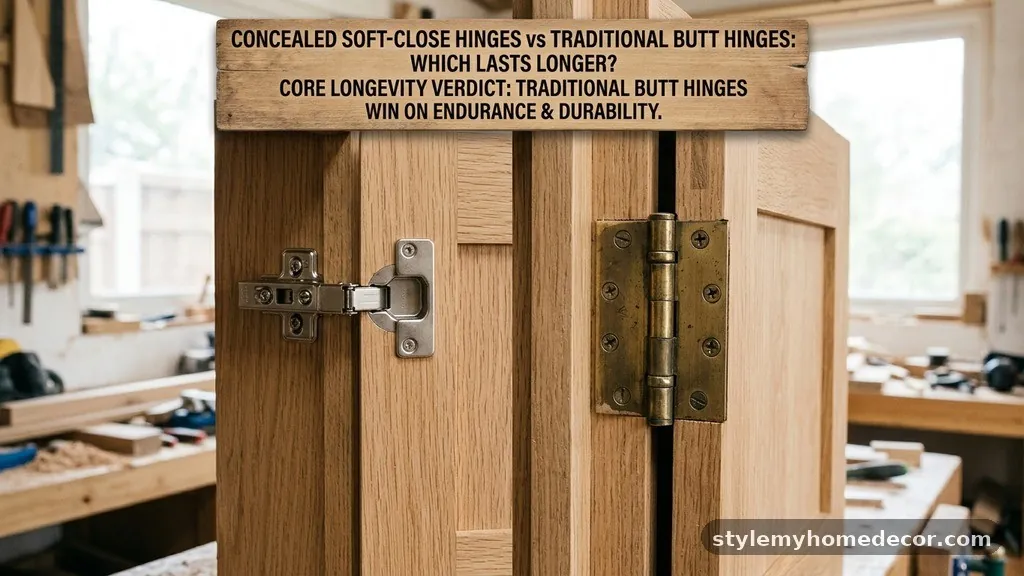 Concealed Soft-Close Hinges vs Traditional Butt Hinges: Which Lasts Longer?