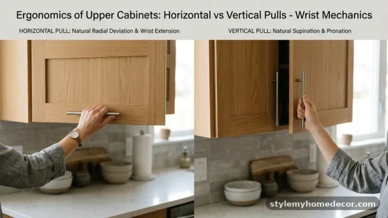 Horizontal vs Vertical Pulls on Upper Cabinets: Which Is More Ergonomic?