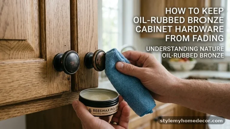 How to Keep Oil-Rubbed Bronze Cabinet Hardware from Fading