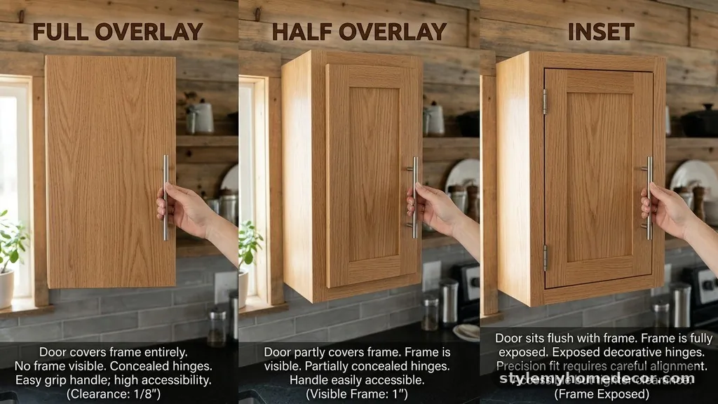 Impact on Storage and Accessibility - Full Overlay vs Half Overlay vs Inset Cabinets: Hardware Differences