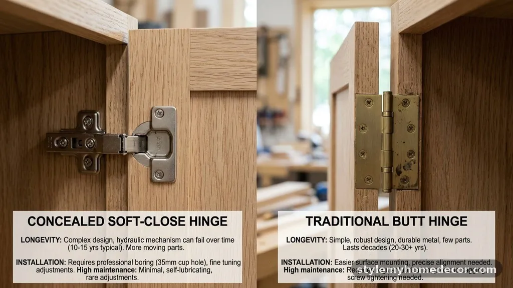 Installation and Maintenance Requirements - Concealed Soft-Close Hinges vs Traditional Butt Hinges: Which Lasts Longer?