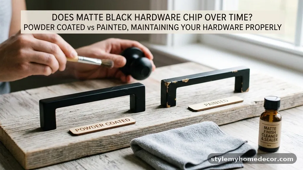 Maintaining Your Hardware Properly - Does Matte Black Hardware Chip Over Time? (Powder Coated vs Painted)