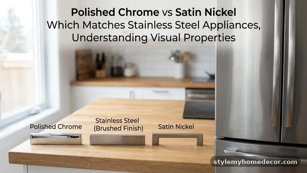 Polished Chrome vs Satin Nickel: Which Matches Stainless Steel Appliances?