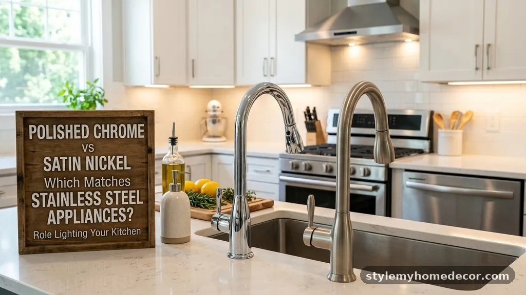The Role of Lighting in Your Kitchen - Polished Chrome vs Satin Nickel: Which Matches Stainless Steel Appliances?
