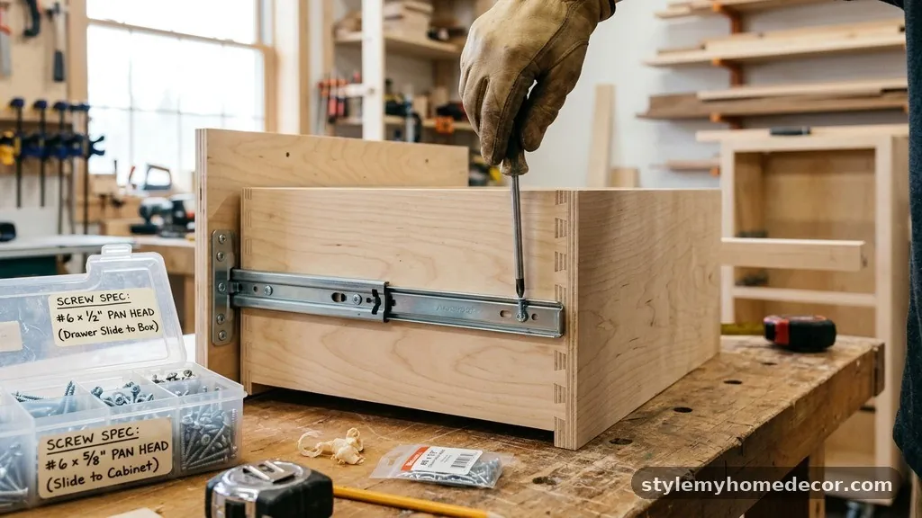 The Standard Screw Specification - What Size Screws Do You Need for Deep Drawer Box Hardware?