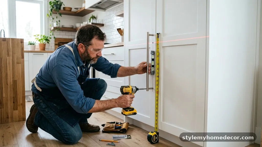 Tools for Accurate Installation - Should Pantry Tall Door Handles Be Placed at Standard Door Knob Height?
