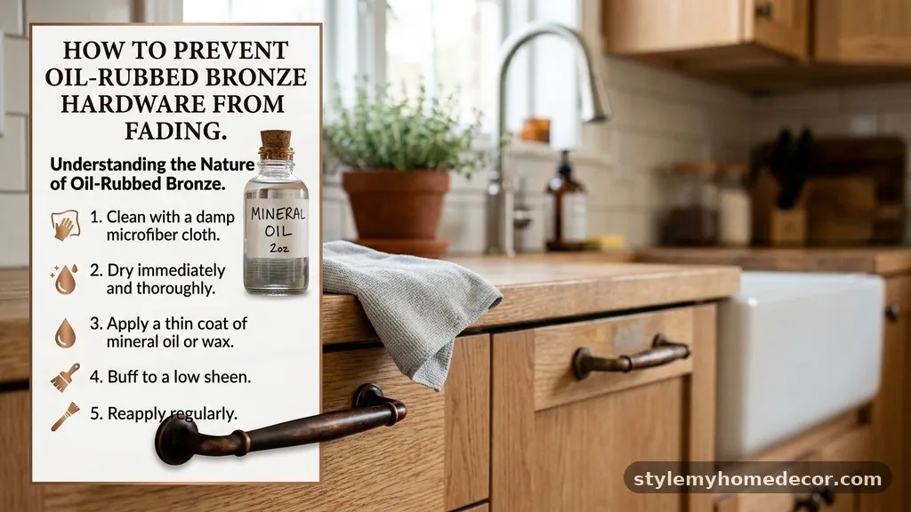 Understanding the Nature of Oil-Rubbed Bronze - How to Keep Oil-Rubbed Bronze Cabinet Hardware from Fading
