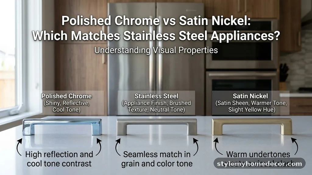 Understanding the Visual Properties of Stainless Steel - Polished Chrome vs Satin Nickel: Which Matches Stainless Steel Appliances?