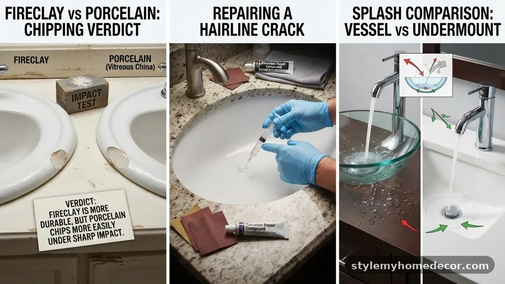 Common Maintenance Challenges - Vessel Sinks vs Undermount Sinks: Which Splashes Less Water?