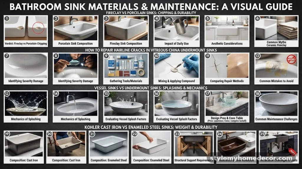 Common Myths about Sinks - Kohler Cast Iron vs Enameled Steel Sinks: Weight and Durability Guide