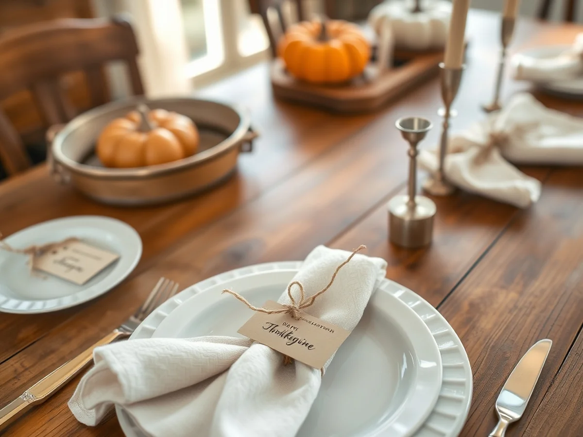 Personalizing Your Place Settings - Thanksgiving tablescape ideas