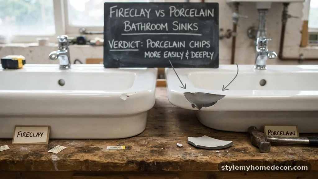 The Composition of Porcelain Sinks - Fireclay vs Porcelain Bathroom Sinks: Which Chips Easier?