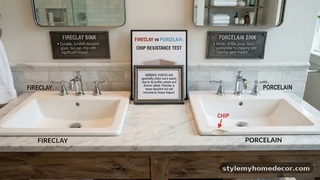 The Verdict: Which Material Chips More Easily? - Fireclay vs Porcelain Bathroom Sinks: Which Chips Easier?